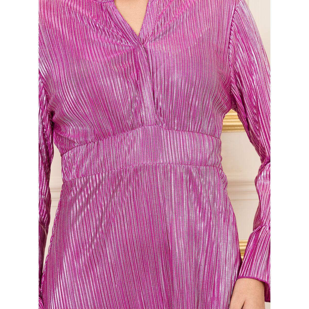 فستان ميدي بليسيه بتفاصيل كشكش-women-clothing-dresses-image-3