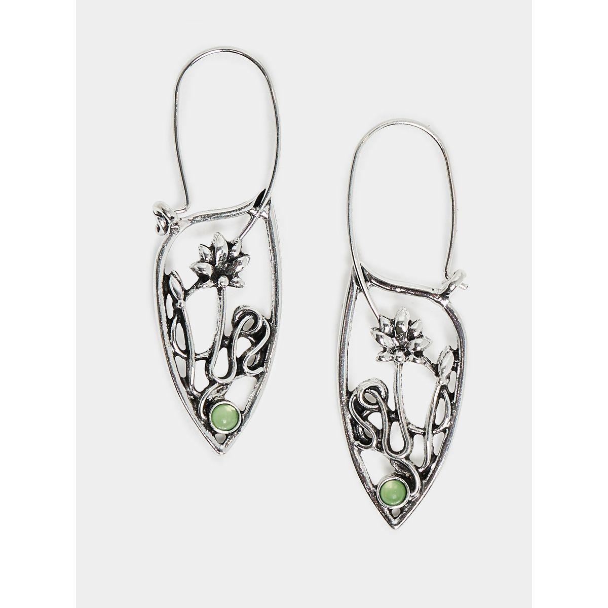 Styli Vintage Floral Design Earrings-women-watchesandjewellery-jewellery-earrings-image-1