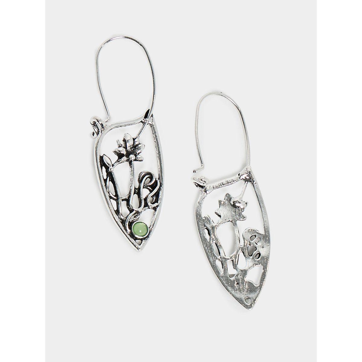 Styli Vintage Floral Design Earrings-women-watchesandjewellery-jewellery-earrings-image-2