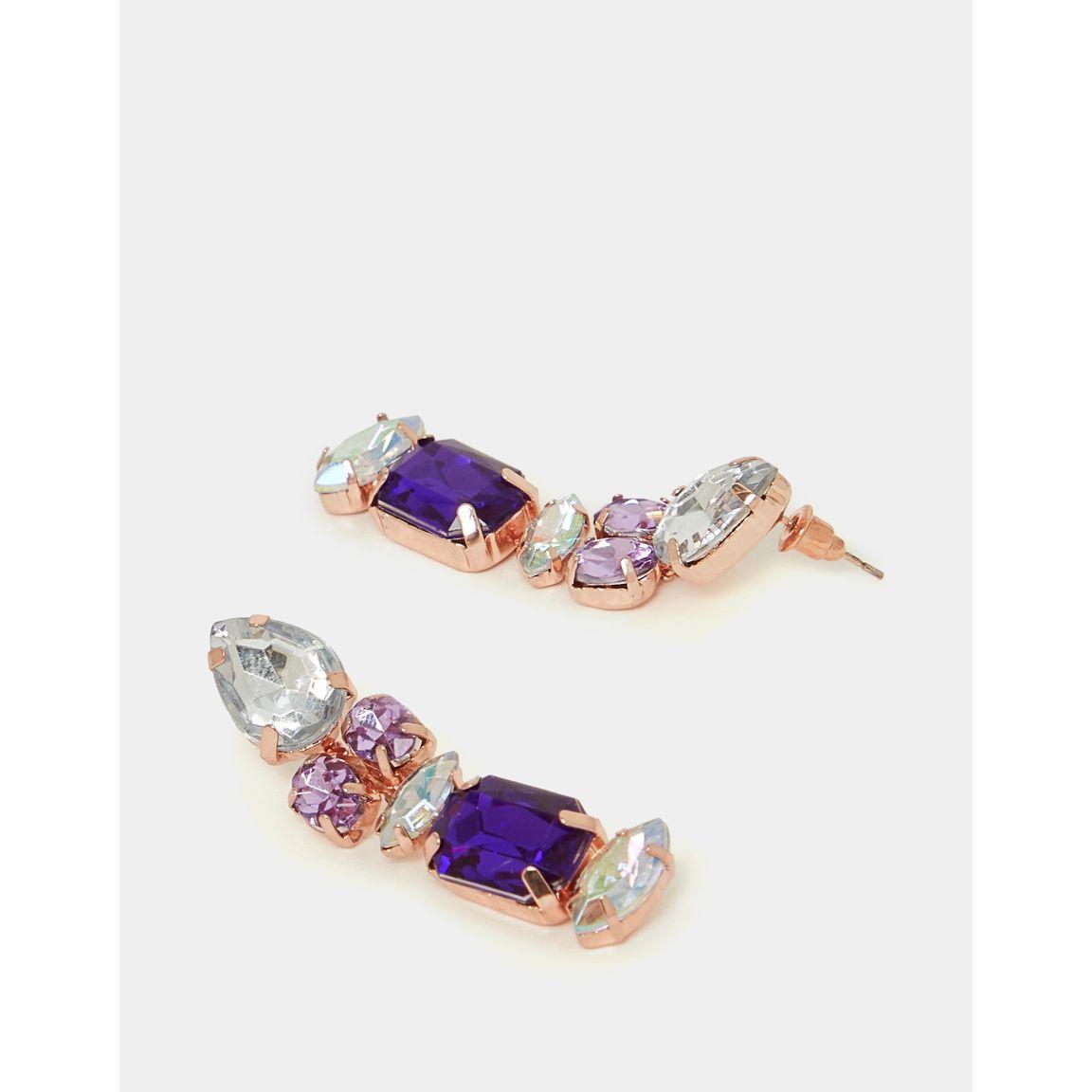 Styli Embellished Faux Gem Earrings-women-watchesandjewellery-jewellery-earrings-image-1
