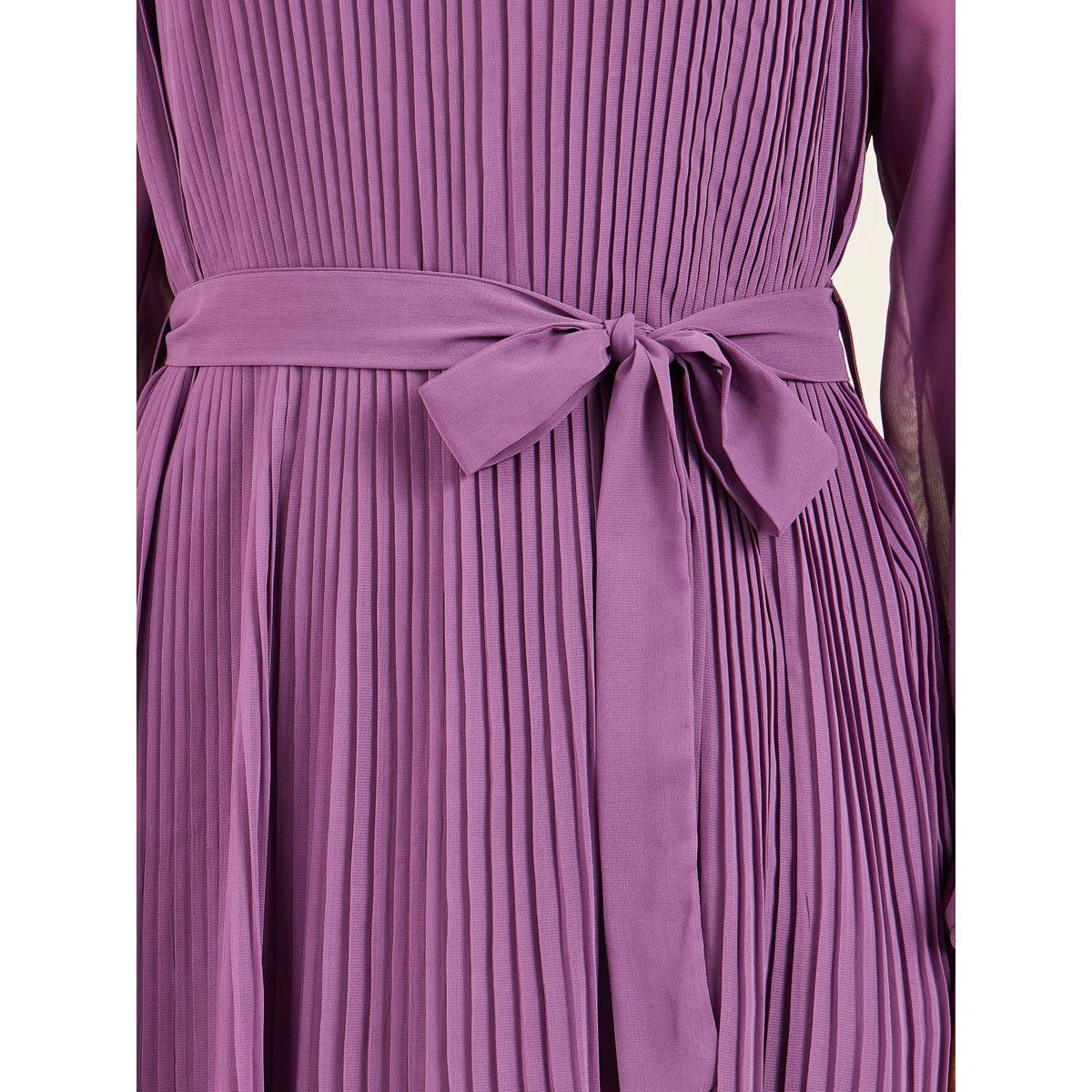 Styli Pleated High Neck A-Line Maxi Dress-women-clothing-dresses-image-3