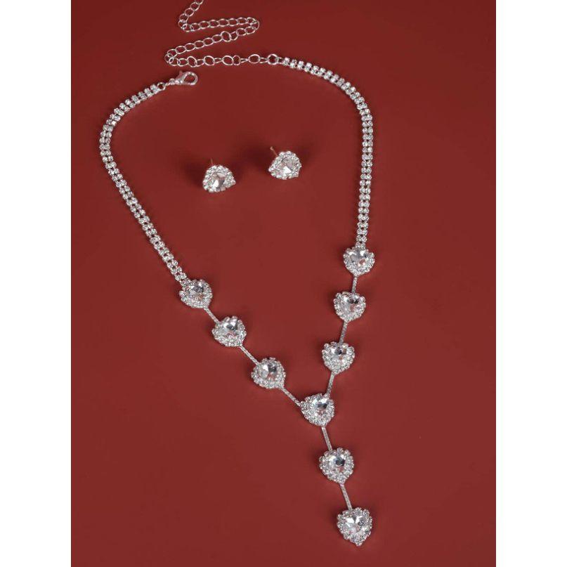 مجموعة من ( عقد + اقراط )-women-watchesandjewellery-jewellery-jewellerysets-image-1
