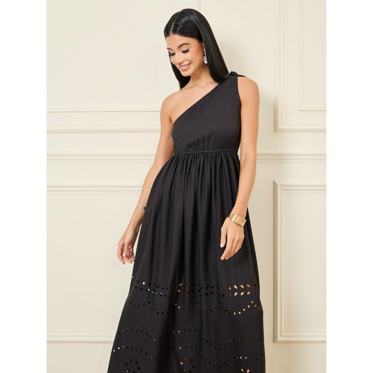 فستان طويل بكتف واحد وتفاصيل فتحات-women-clothing-dresses-image-2