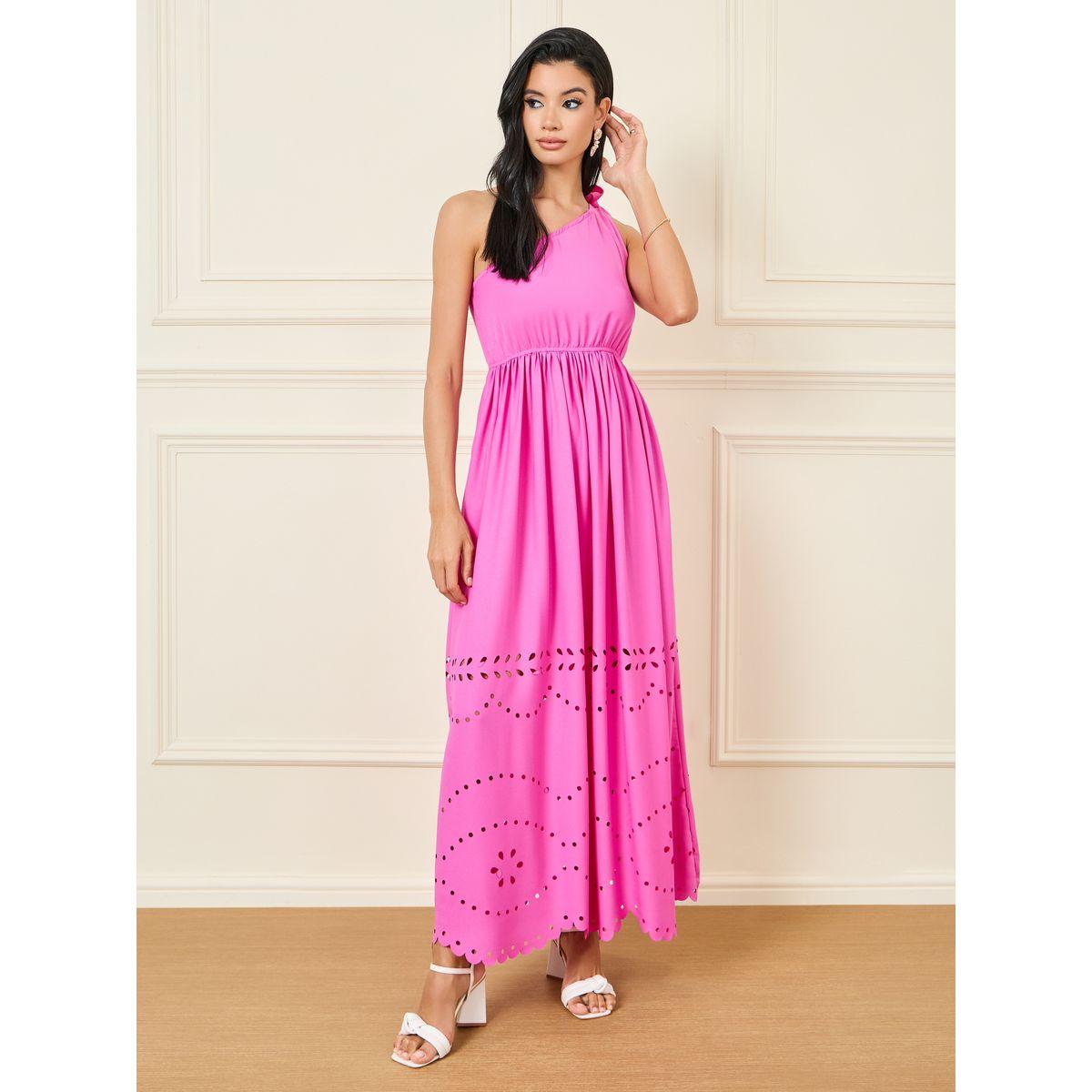 Styli One Shoulder Laser Cut Out Detail Maxi Dress-women-clothing-dresses-image-1