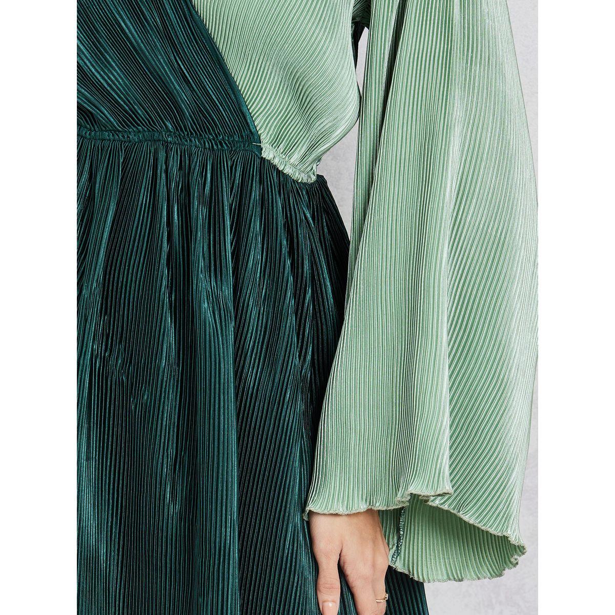 فستان ميدي بنمط كتل الالوان-women-clothing-dresses-image-3