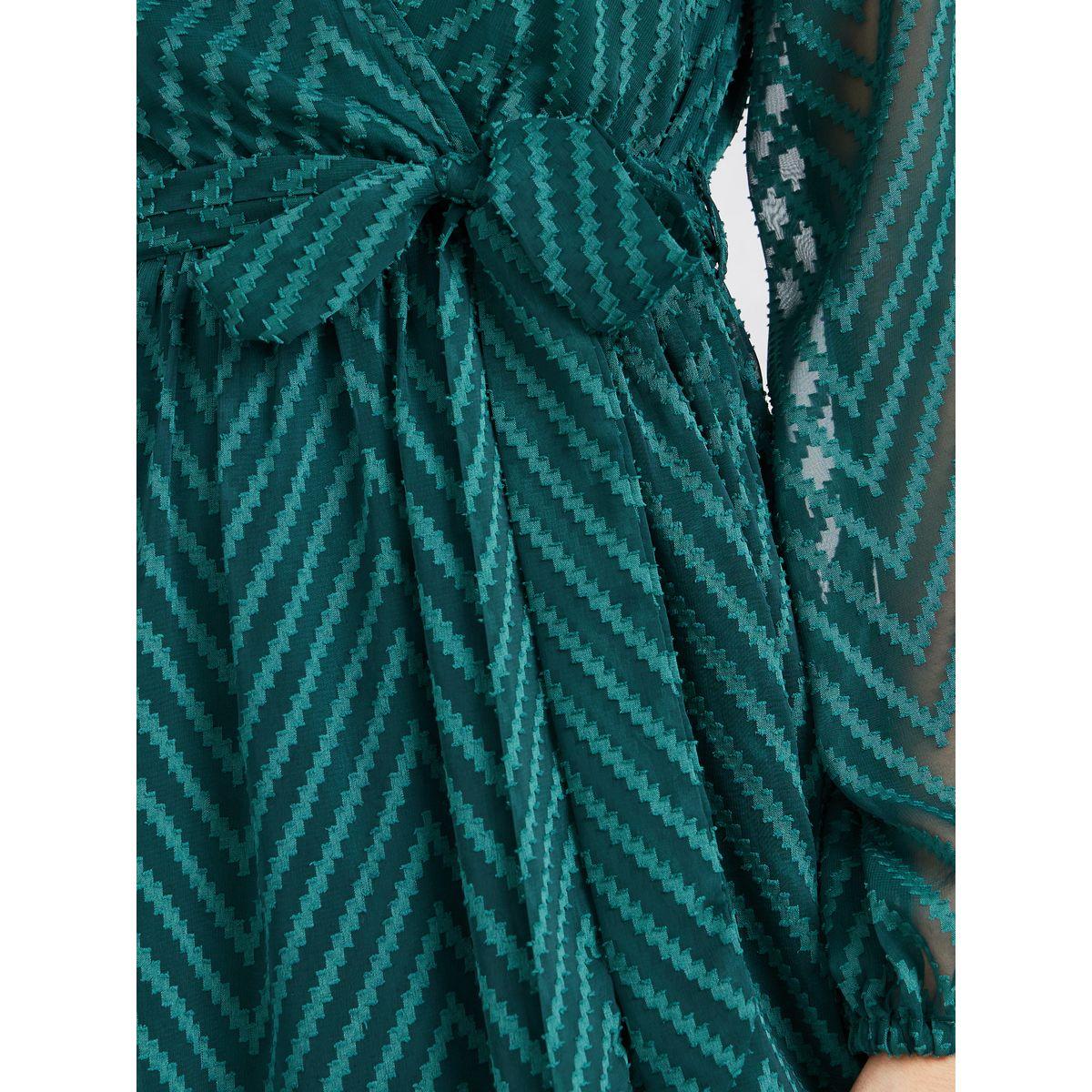 Styli Dobby Zig Zag Texture A-Line Maxi Dress-women-clothing-dresses-image-3