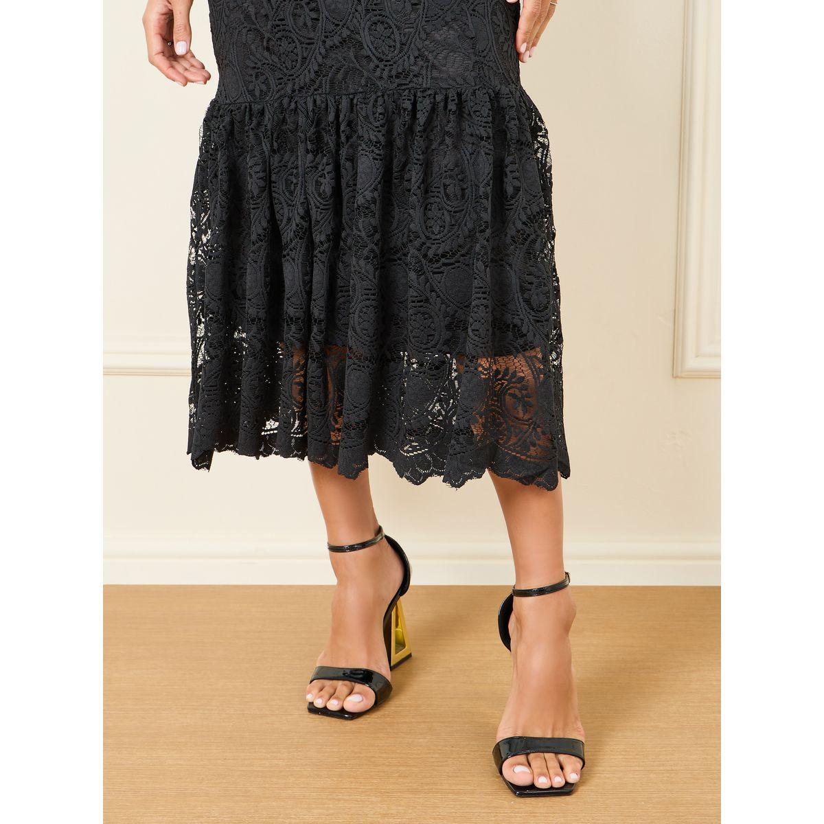 Styli Lace Detail Mermaid Midi Dress-women-clothing-dresses-image-3
