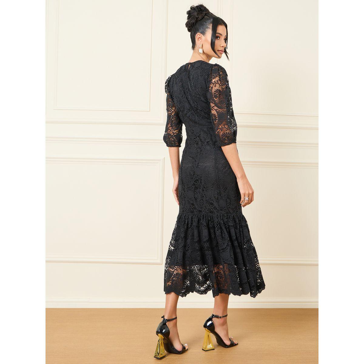 فستان ميدي بتفاصيل دانتيل-women-clothing-dresses-image-4