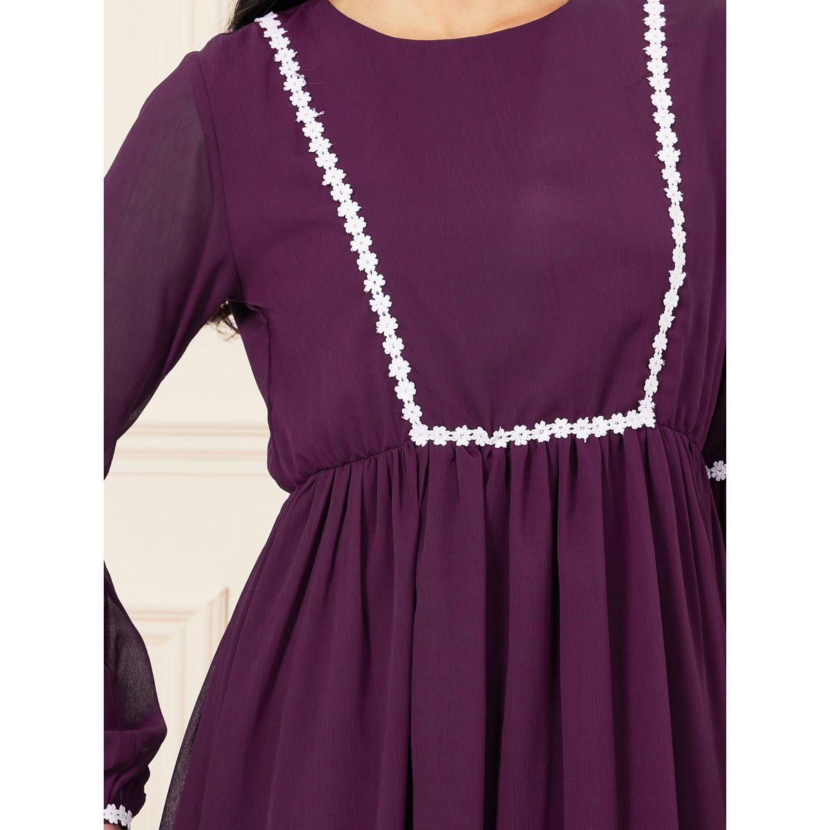 Styli Embroidered Lace Detail A-Line Midi Dress-women-clothing-dresses-image-3