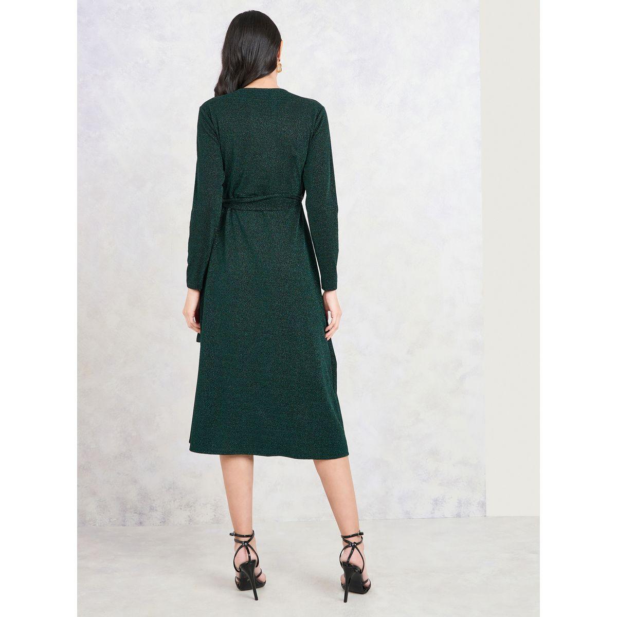 Styli Shimmer A-Line Midi Wrap Dress-women-clothing-dresses-image-4