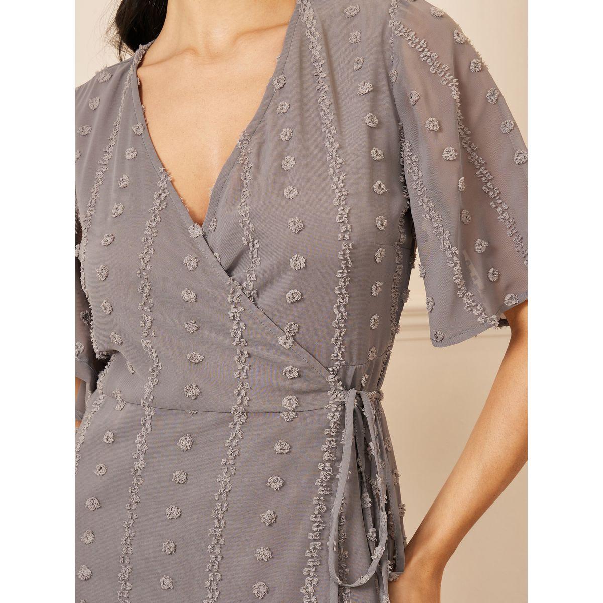 Styli Swiss Dobby A-Line Wrap Midi Dress-women-clothing-dresses-image-3
