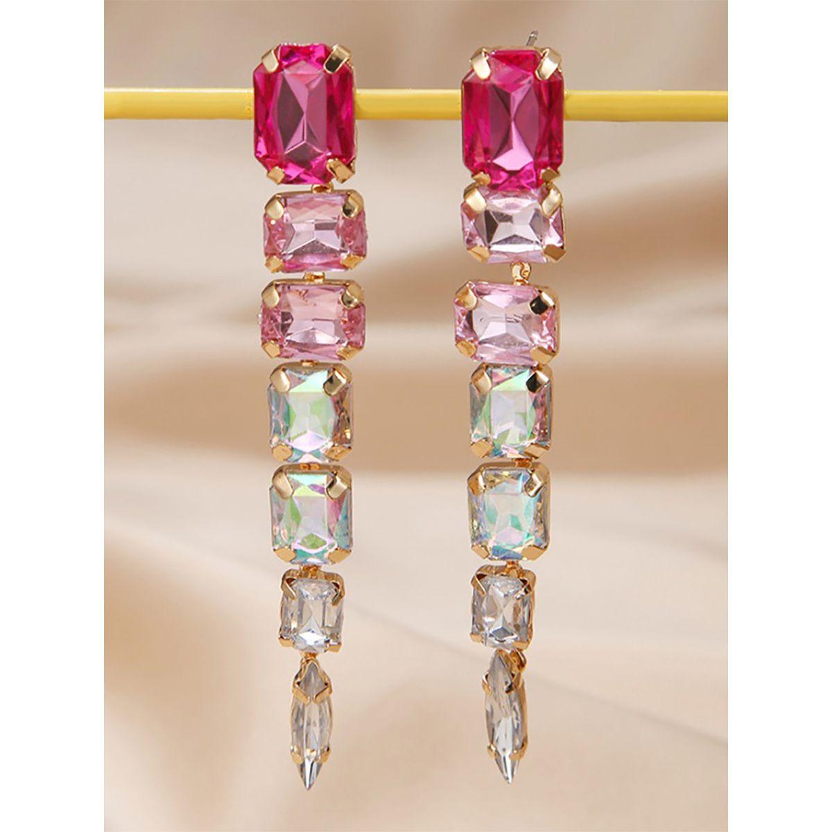 Styli Ombre Faux Crystal Earrings-women-watchesandjewellery-jewellery-earrings-image-1