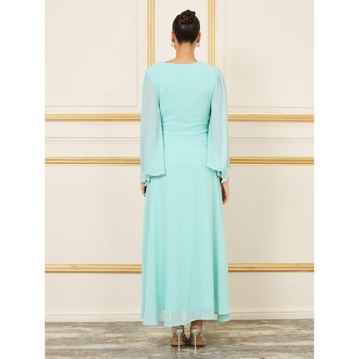 Styli Embellished Bell Sleeves A-Line Maxi Dress-women-clothing-dresses-image-4