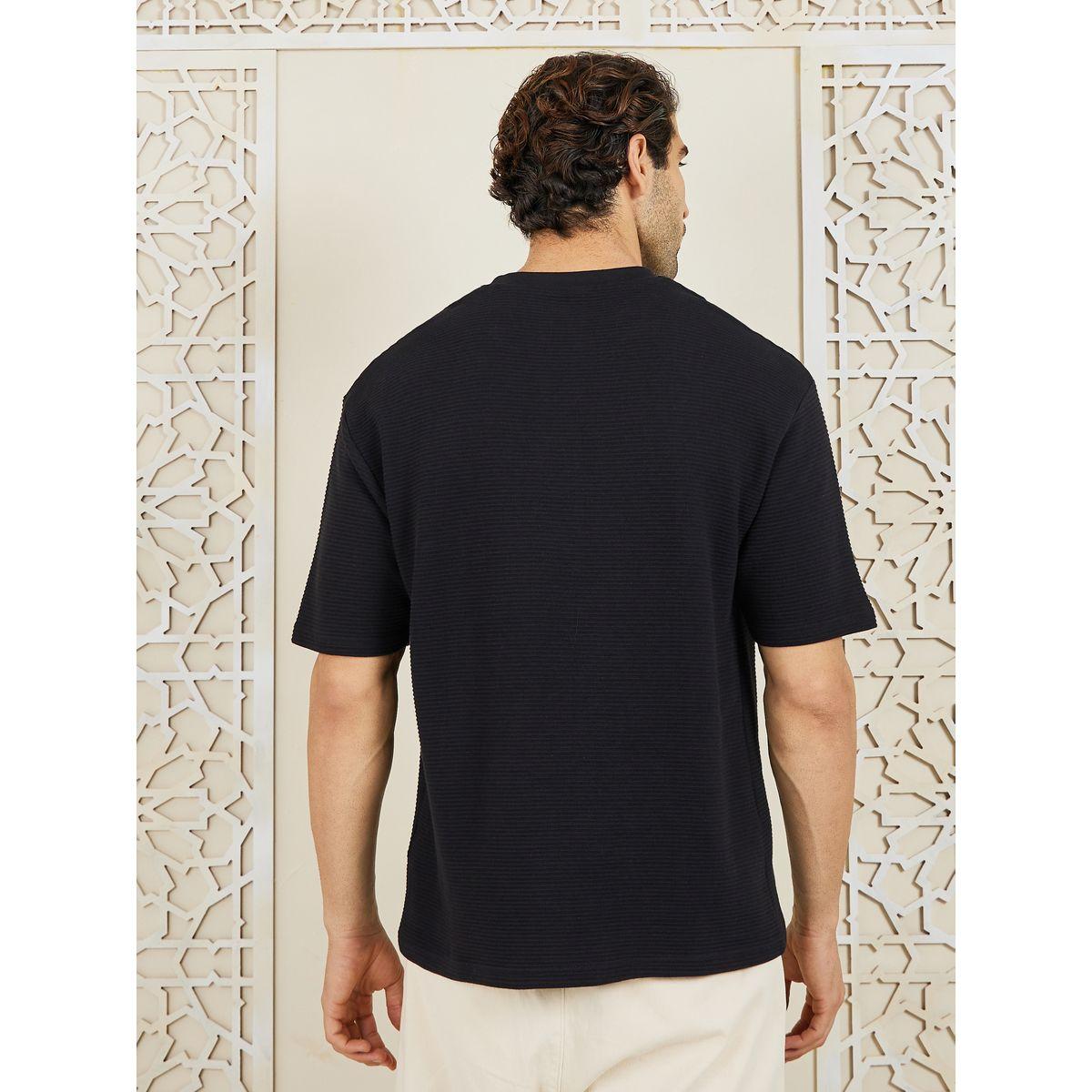 Styli Premium Oversized Ottoman Knit T-shirt-men-clothing-tshirtsandpolos-tshirts-image-4