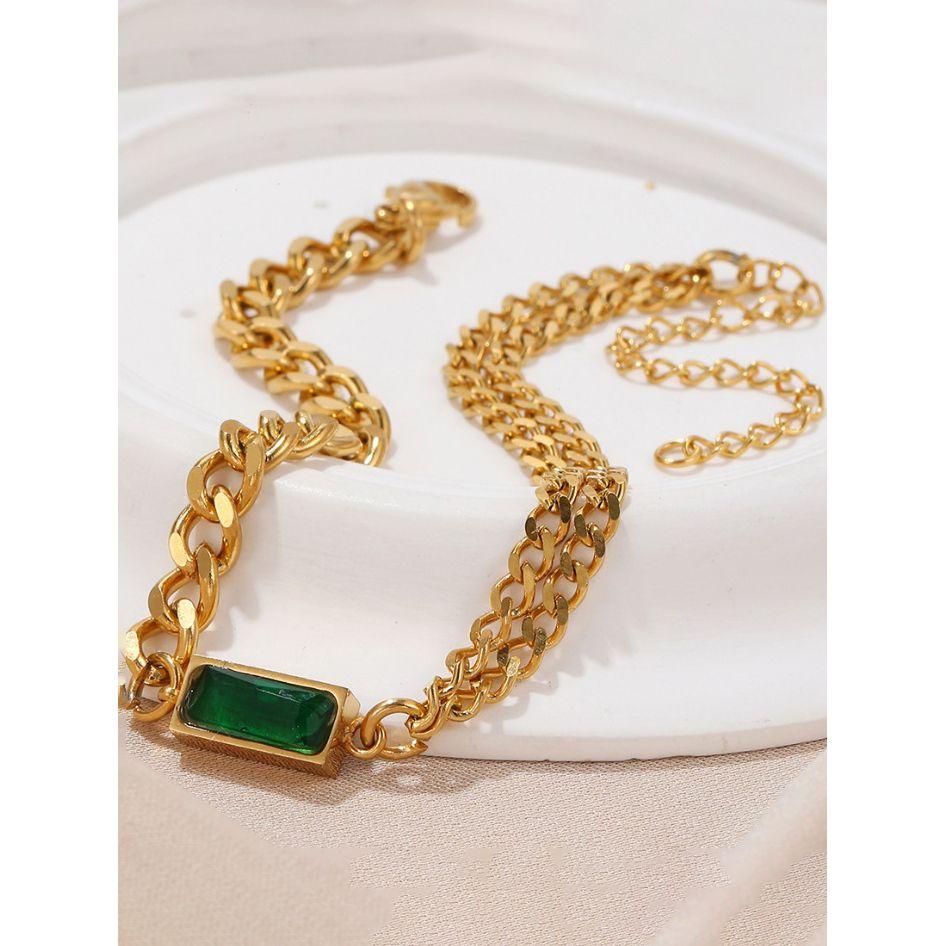 Styli Thick Chain Necklace with Faux Gem-women-watchesandjewellery-jewellery-necklacesandpendants-image-2