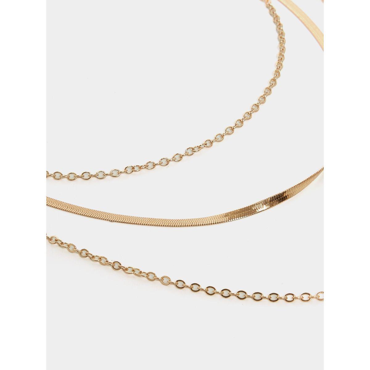 Styli Flat Chain Layered Necklace-women-watchesandjewellery-jewellery-necklacesandpendants-image-2