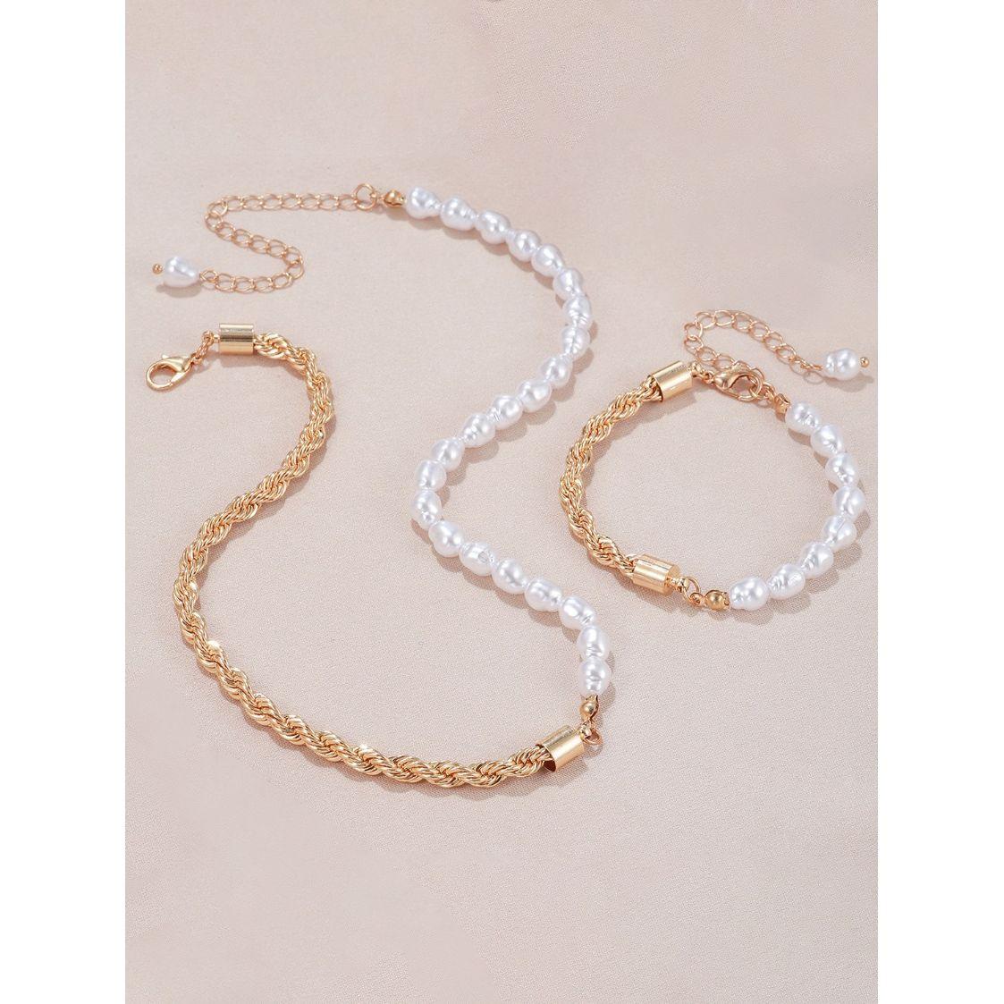 مجموعة من ( عقد + سوار يد )-women-watchesandjewellery-jewellery-jewellerysets-image-2