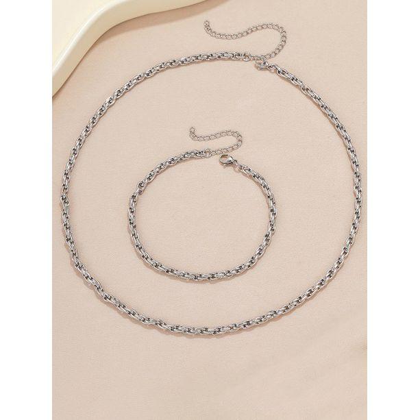 مجموعة من ( عقد + سوار يد )-women-watchesandjewellery-jewellery-jewellerysets-image-1