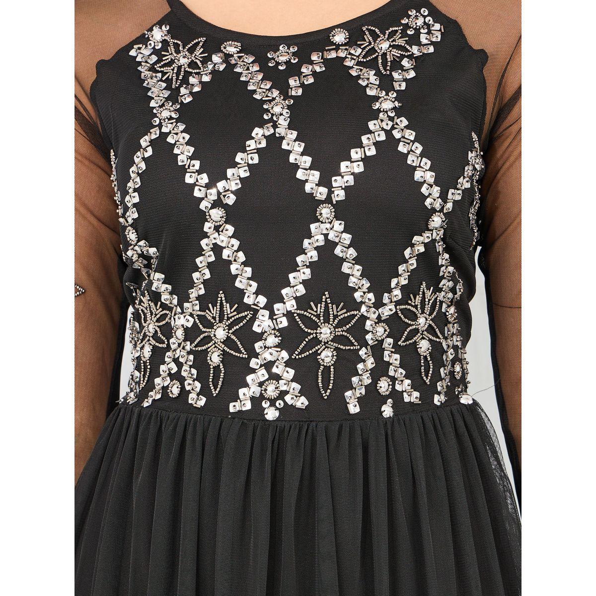 Styli Embellished Mesh A-Line Maxi Dress-women-clothing-dresses-image-3