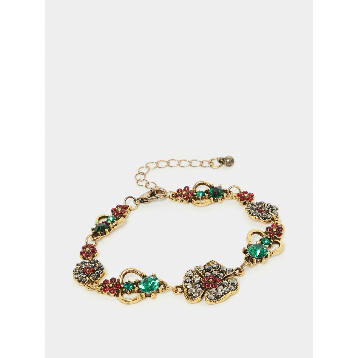 Styli Embellished Floral Bracelet-women-watchesandjewellery-jewellery-banglesandbracelets-image-1