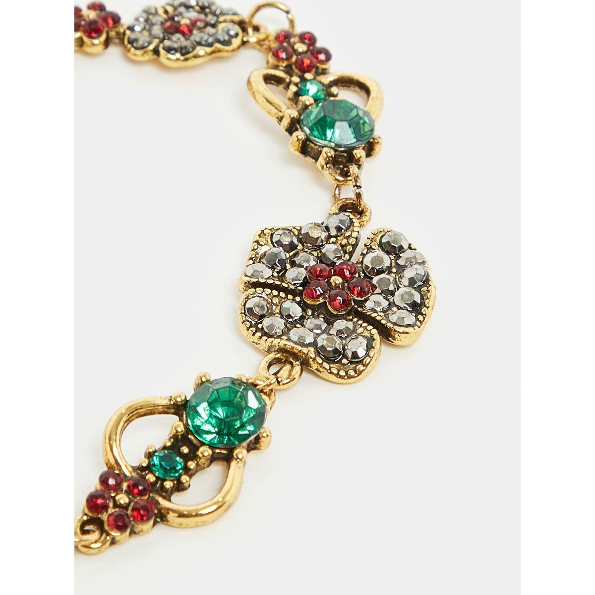 Styli Embellished Floral Bracelet-women-watchesandjewellery-jewellery-banglesandbracelets-image-2