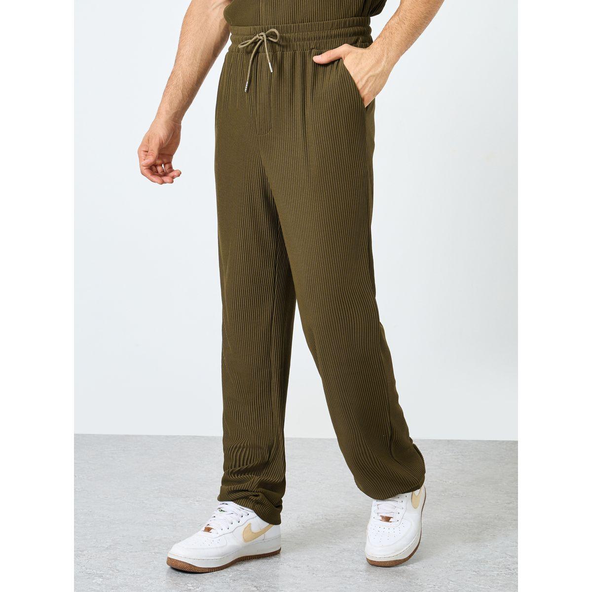 Styli Textured Ribbed Knit Relaxed Fit Shirt and Pants Co-Ords-men-clothing-coordsets-image-4