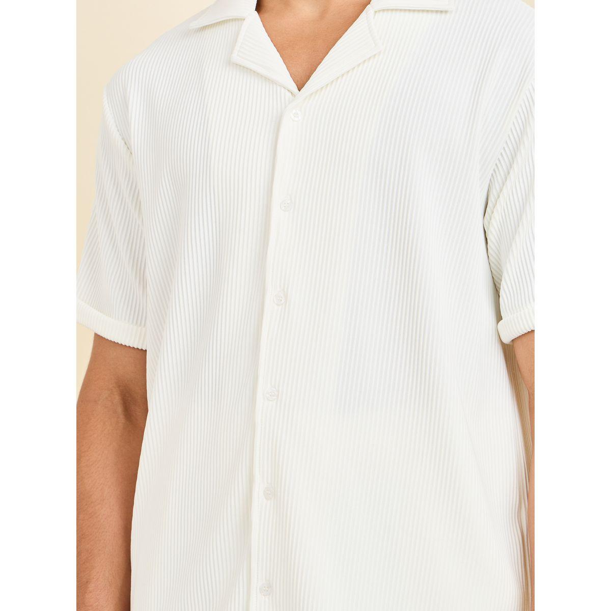 Styli Textured Rib Knit Relaxed Fit Shirt & Pant Co-Ord Set-men-clothing-coordsets-image-3