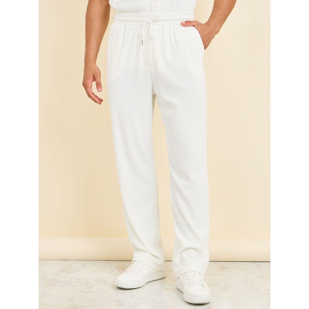Styli Textured Rib Knit Relaxed Fit Shirt & Pant Co-Ord Set-men-clothing-coordsets-image-5