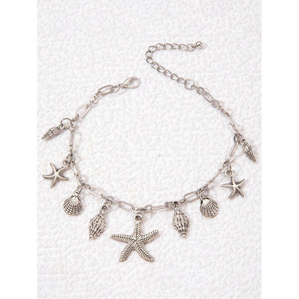 Styli Sea Shell Charm Anklet with Lobster Clasp Closure-women-watchesandjewellery-jewellery-anklets-image-1