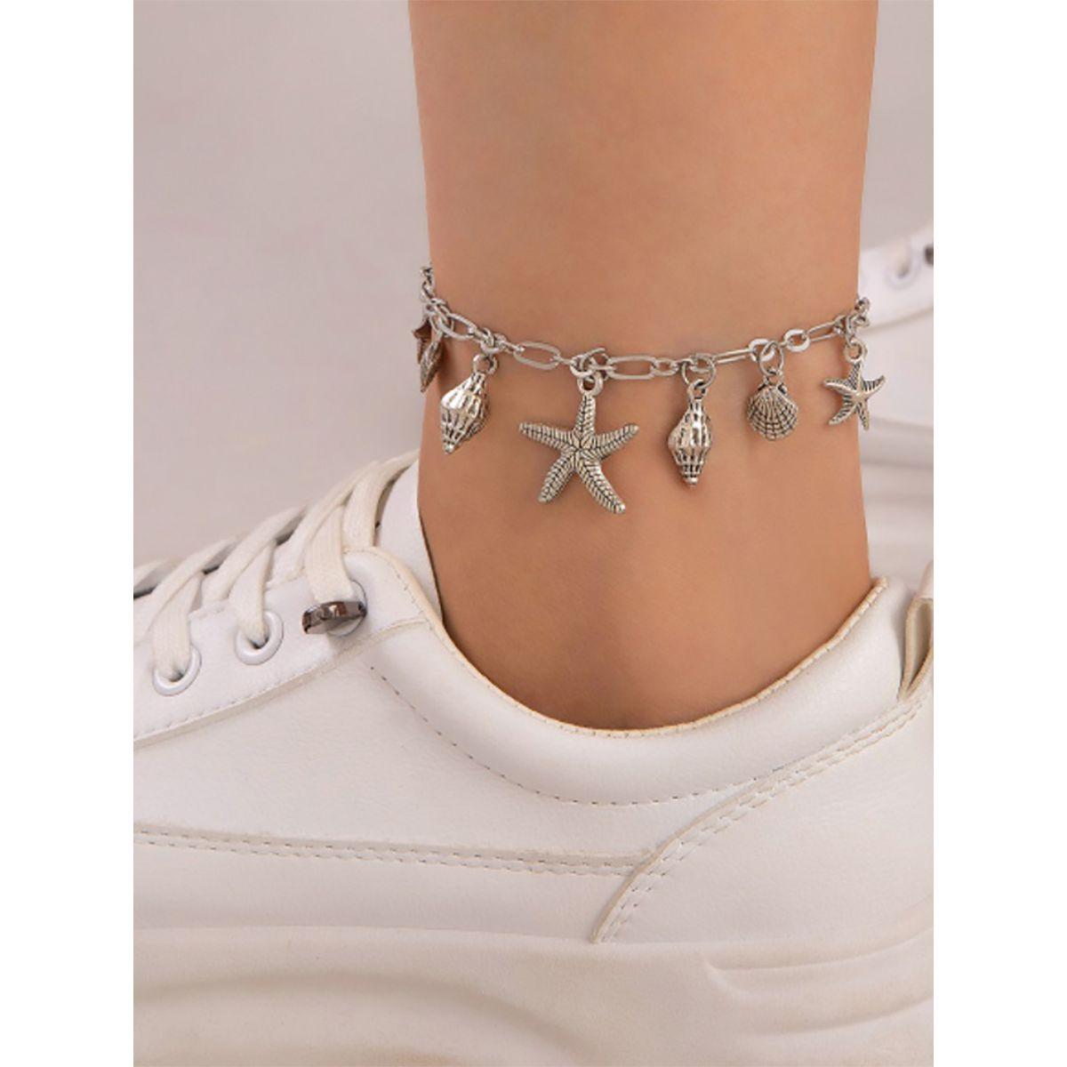 خلخال بمشبك لوبستر للغلق-women-watchesandjewellery-jewellery-anklets-image-1