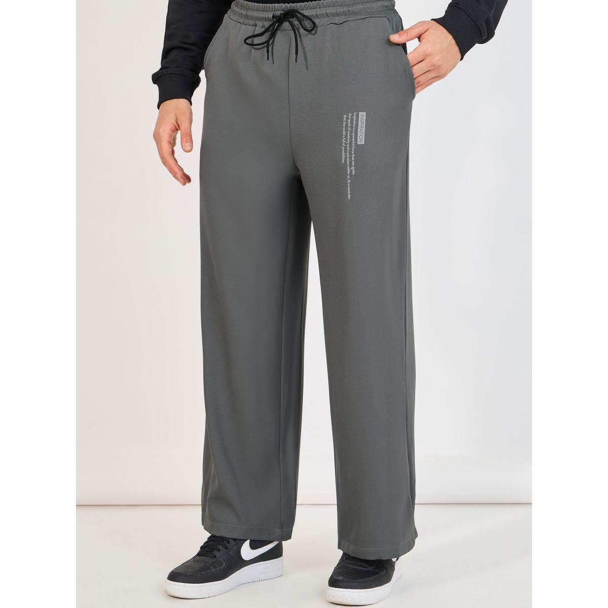 بنطال بأرجل واسعة وطبعة كتابة-men-clothing-bottoms-trousersandchinos-trousers-image-1