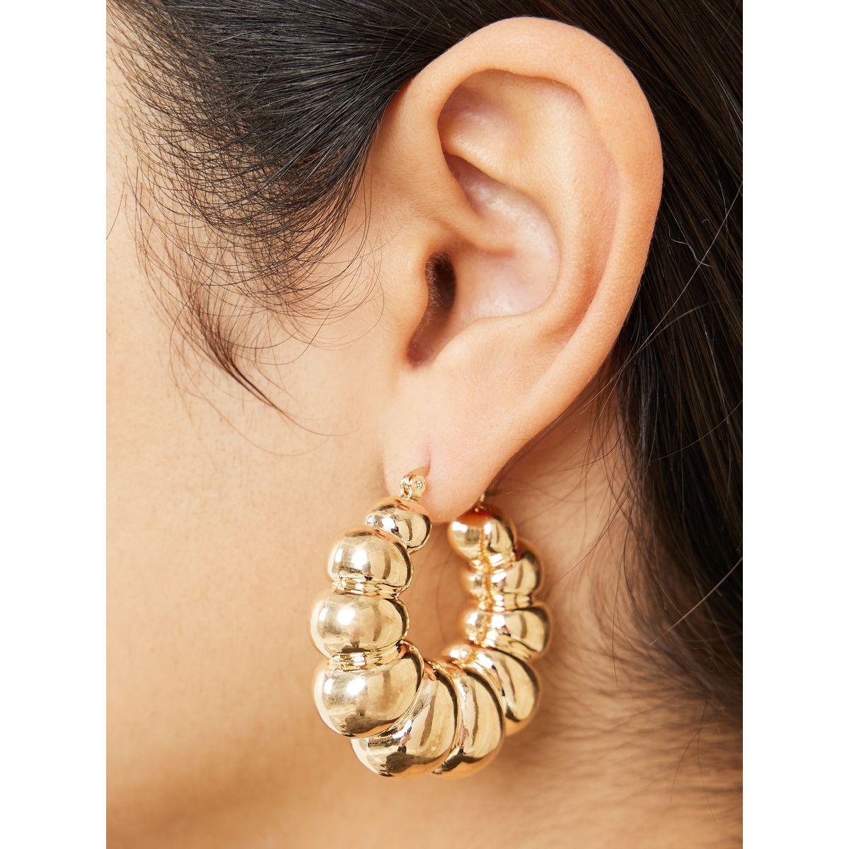 Styli Beaded Hoop Earrings-women-watchesandjewellery-jewellery-earrings-image-2