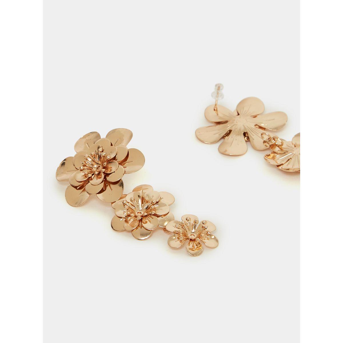 Styli Floral Dangle Earrings-women-watchesandjewellery-jewellery-earrings-image-1