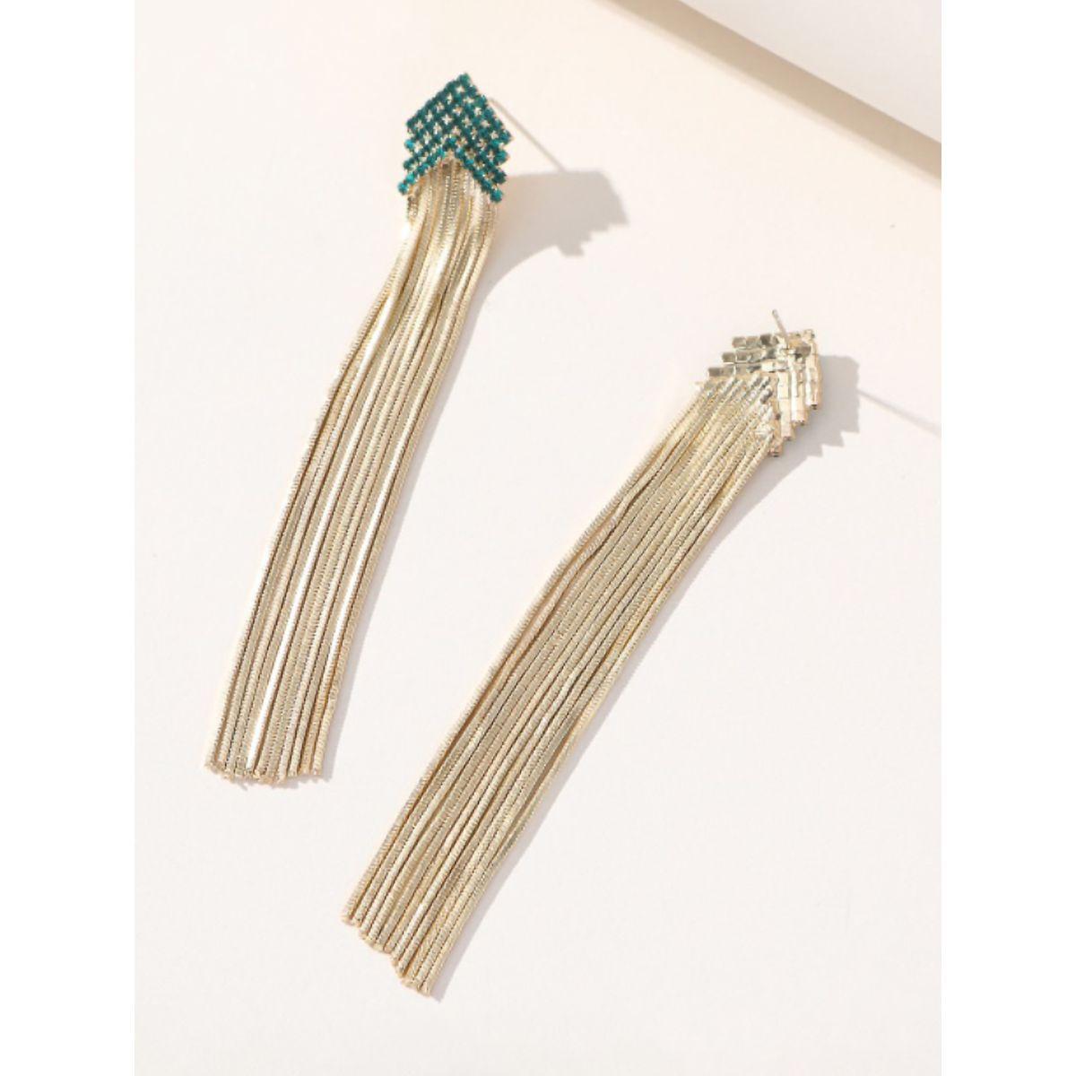 Styli Arrow Design Tassel Earrings-women-watchesandjewellery-jewellery-earrings-image-1