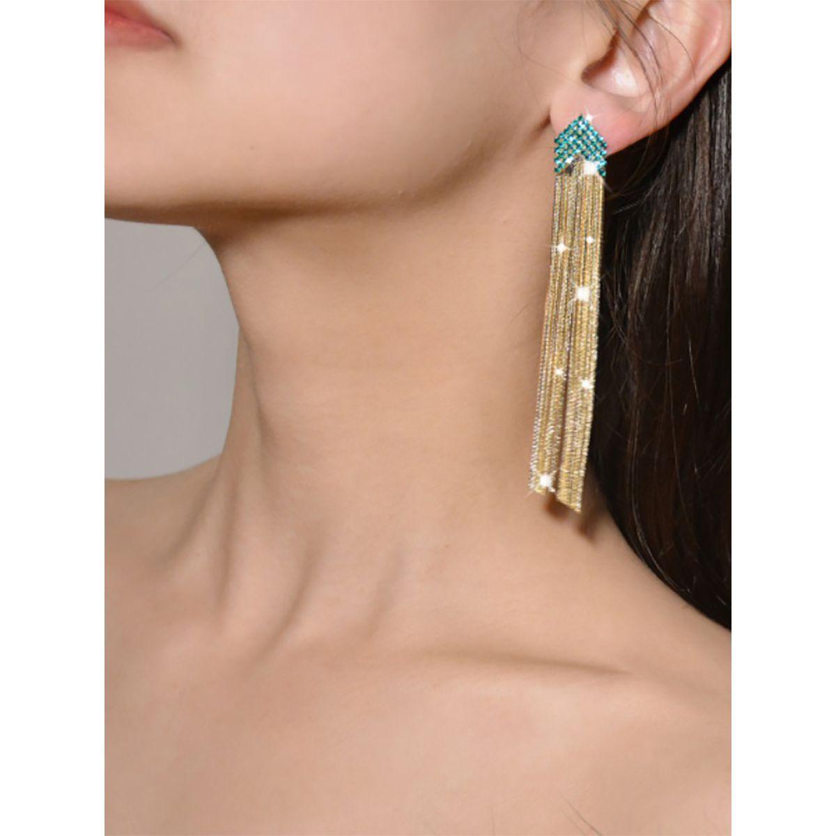 Styli Arrow Design Tassel Earrings-women-watchesandjewellery-jewellery-earrings-image-3