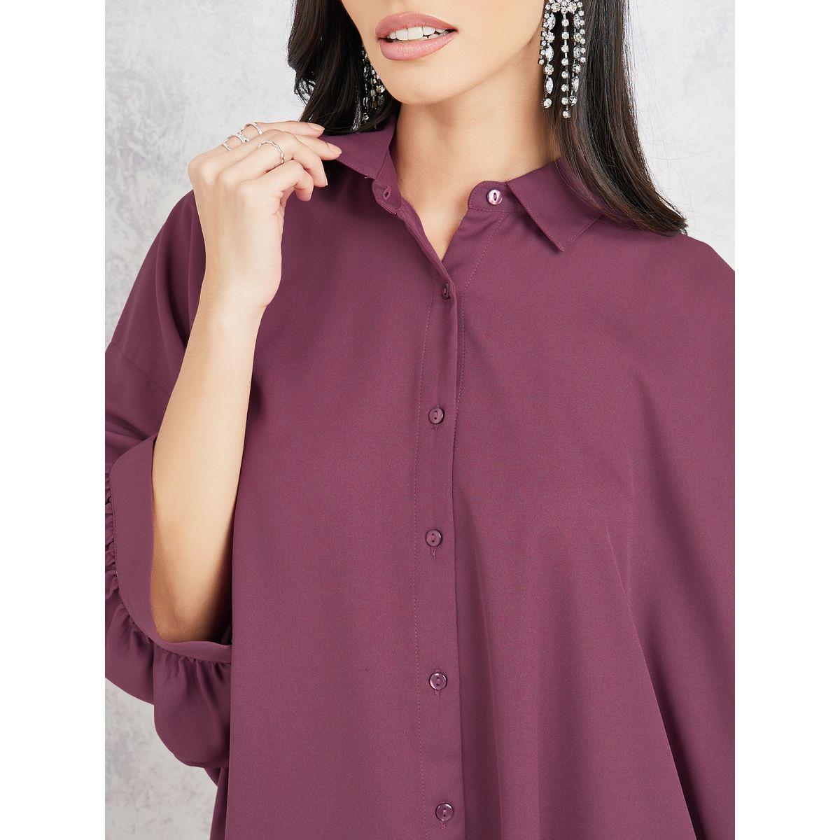 بلوزة واسعة وأزرار غلق-women-clothing-shirtsandblouses-shirts-image-3