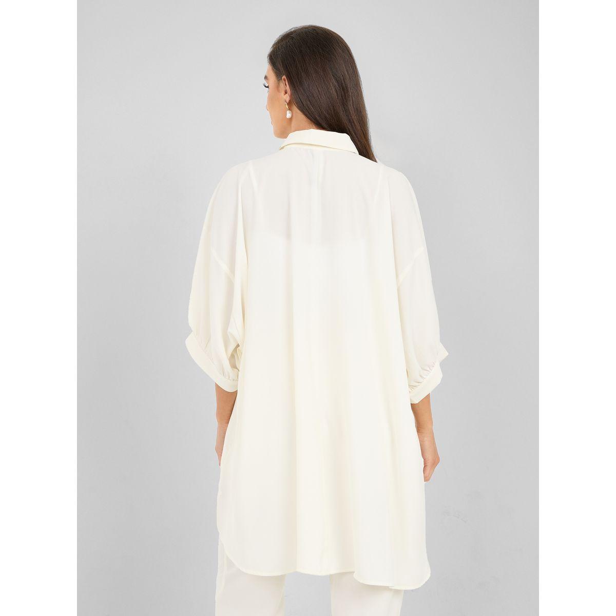 Styli  Oversized Drop Shoulder High Low Hem Longline Shirt-women-clothing-shirtsandblouses-shirts-image-5