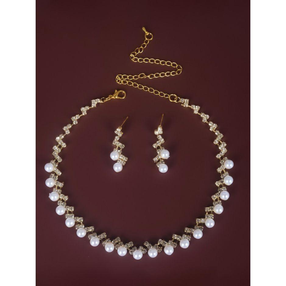 مجموعة من ( عقد + اقراط )-women-watchesandjewellery-jewellery-jewellerysets-image-1