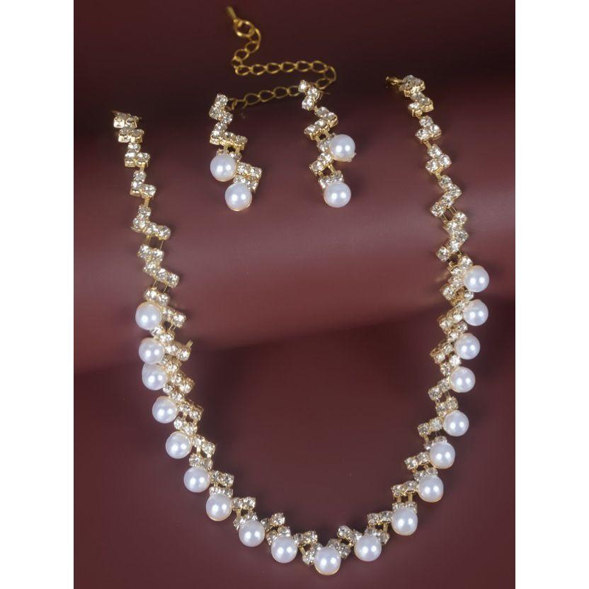 مجموعة من ( عقد + اقراط )-women-watchesandjewellery-jewellery-jewellerysets-image-2