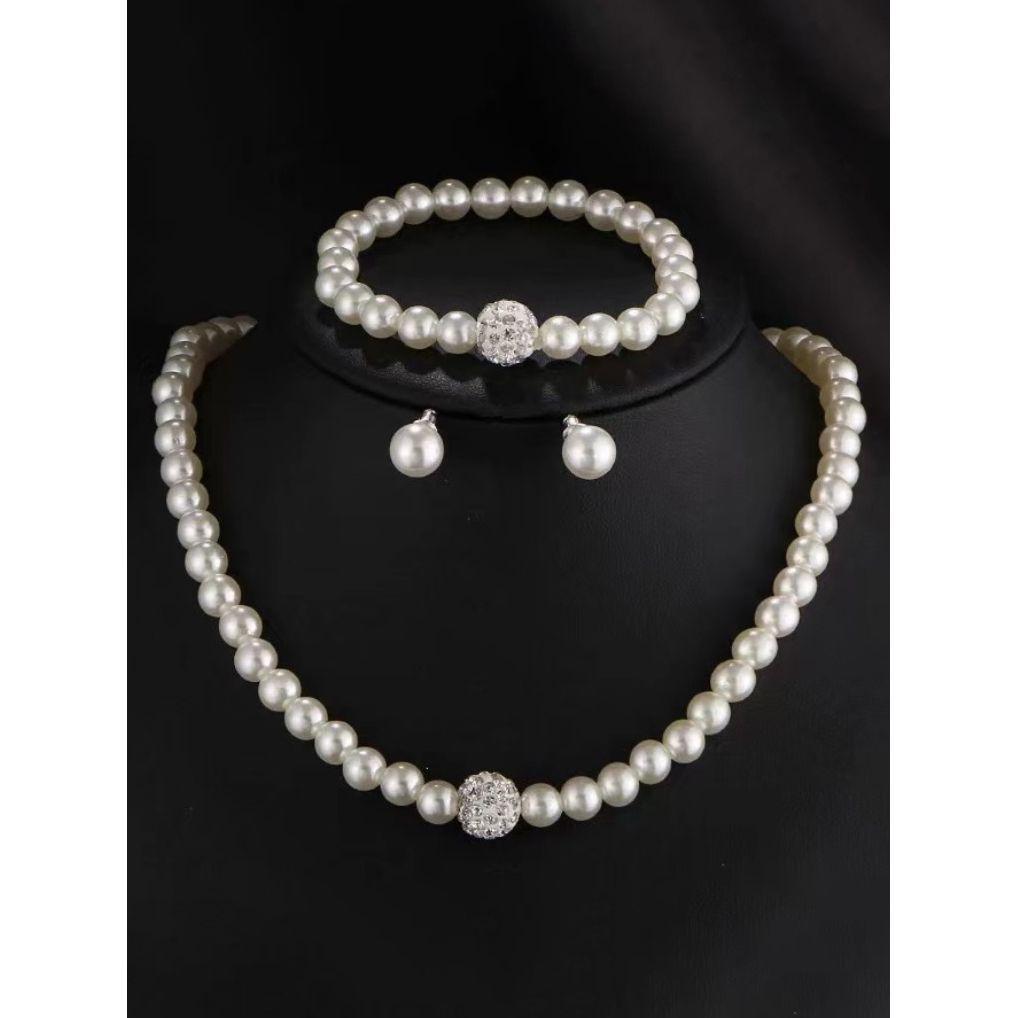 Styli Faux Pearl Earrings, Bracelet & Necklace Jewelry Set-women-watchesandjewellery-jewellery-jewellerysets-image-3