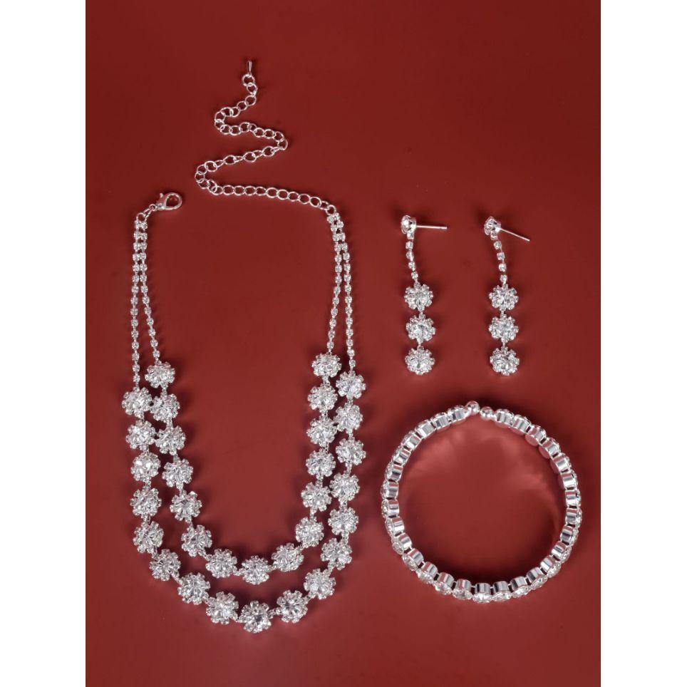 مجموعة من ( عقد + سوار يد + اقراط )-women-watchesandjewellery-jewellery-jewellerysets-image-1