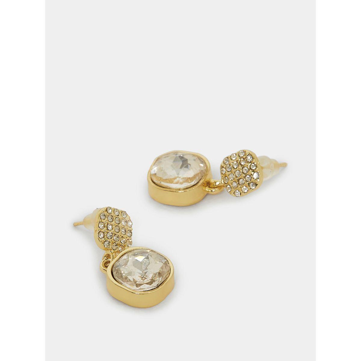 Styli Embellished Faux Gem Earrings-women-watchesandjewellery-jewellery-earrings-image-2