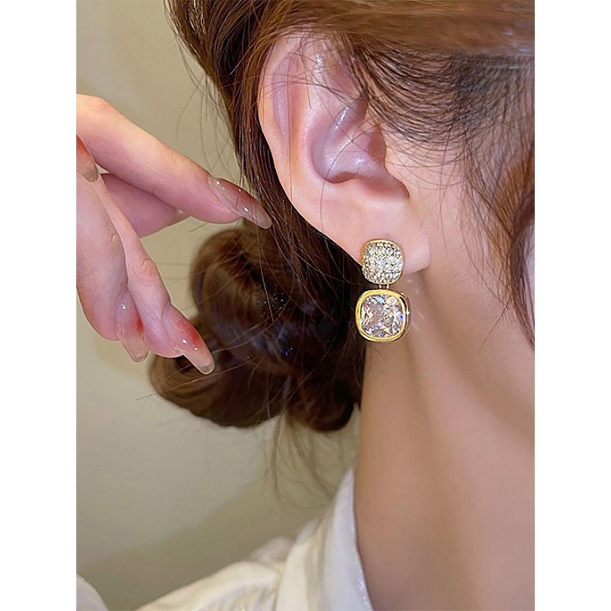Styli Embellished Faux Gem Earrings-women-watchesandjewellery-jewellery-earrings-image-5