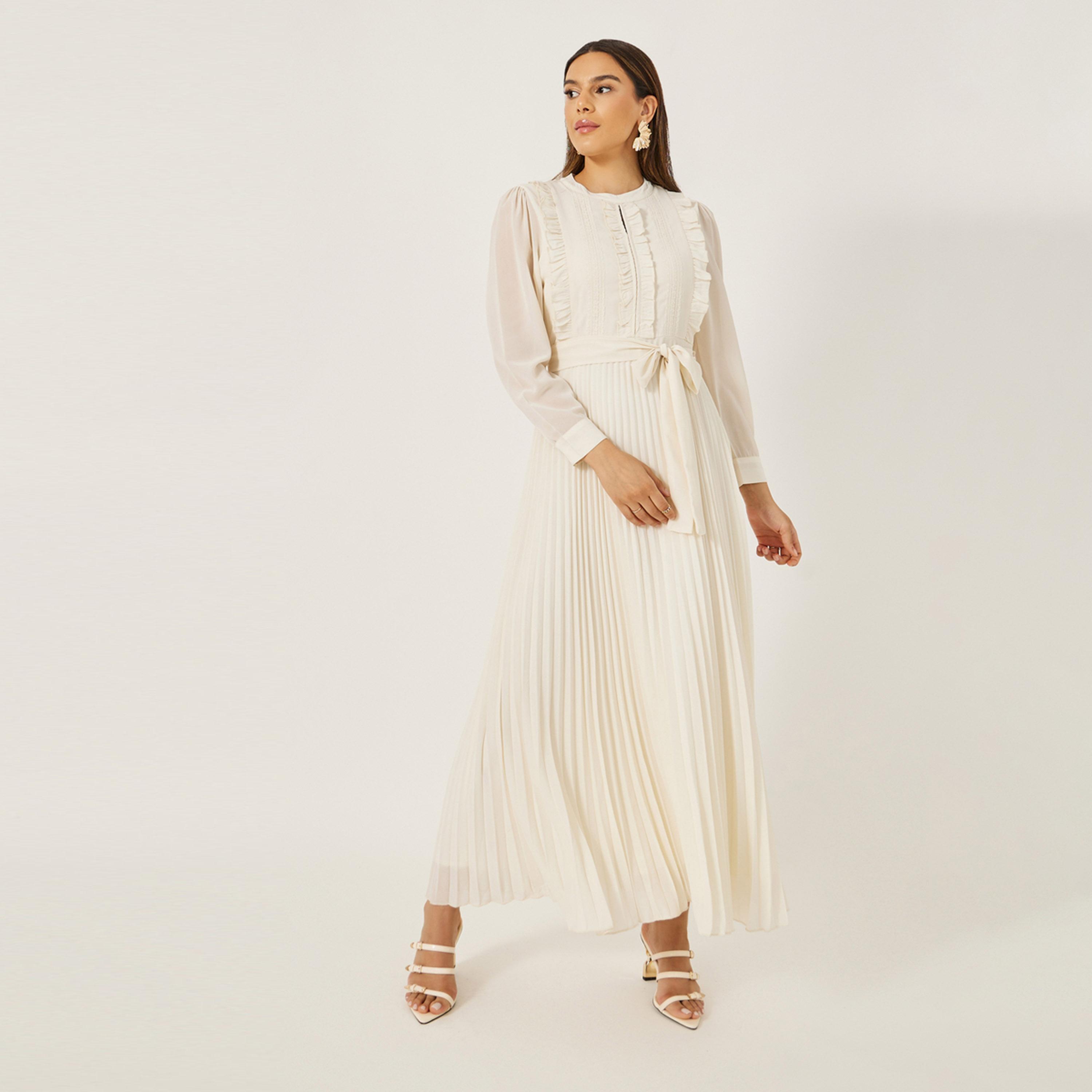 فيشود ستايلي - فستان ماكسي متعدد الطبقات بطبعة زهور-women-clothing-dresses-image-2
