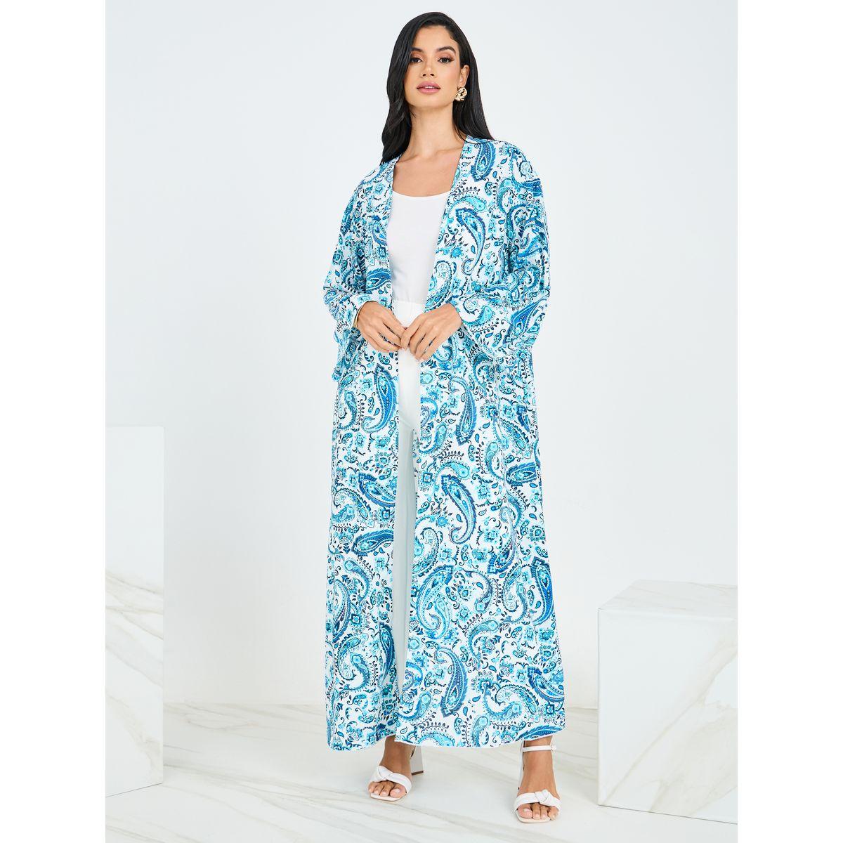 Styli Regular Fit Maxi Length Paisley Print Kimono-women-clothing-shirtsandblouses-shirts-image-2
