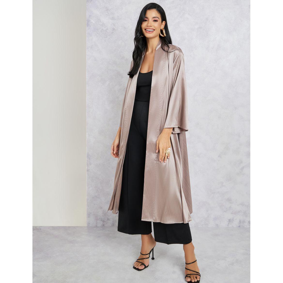 كيمونو ميدي ساتان بتفاصيل جاكار-women-clothing-shirtsandblouses-shirts-image-1