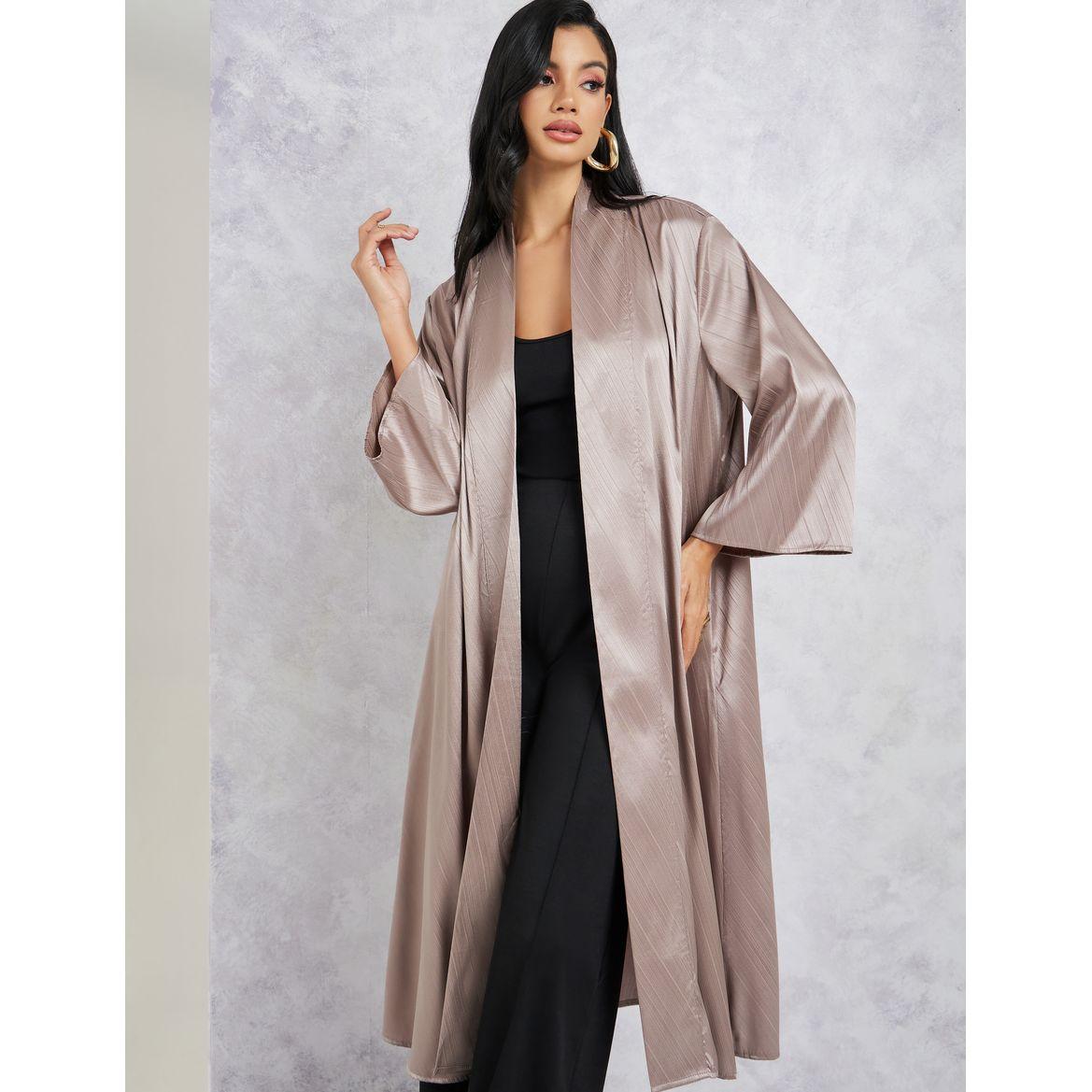 كيمونو ميدي ساتان بتفاصيل جاكار-women-clothing-shirtsandblouses-shirts-image-2