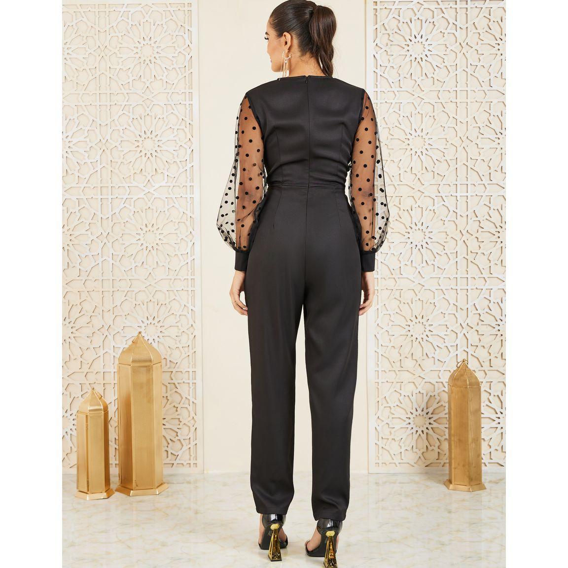 جمبسوت بنمط لف وخصر بسلسلة-women-clothing-jumpsuits-image-4