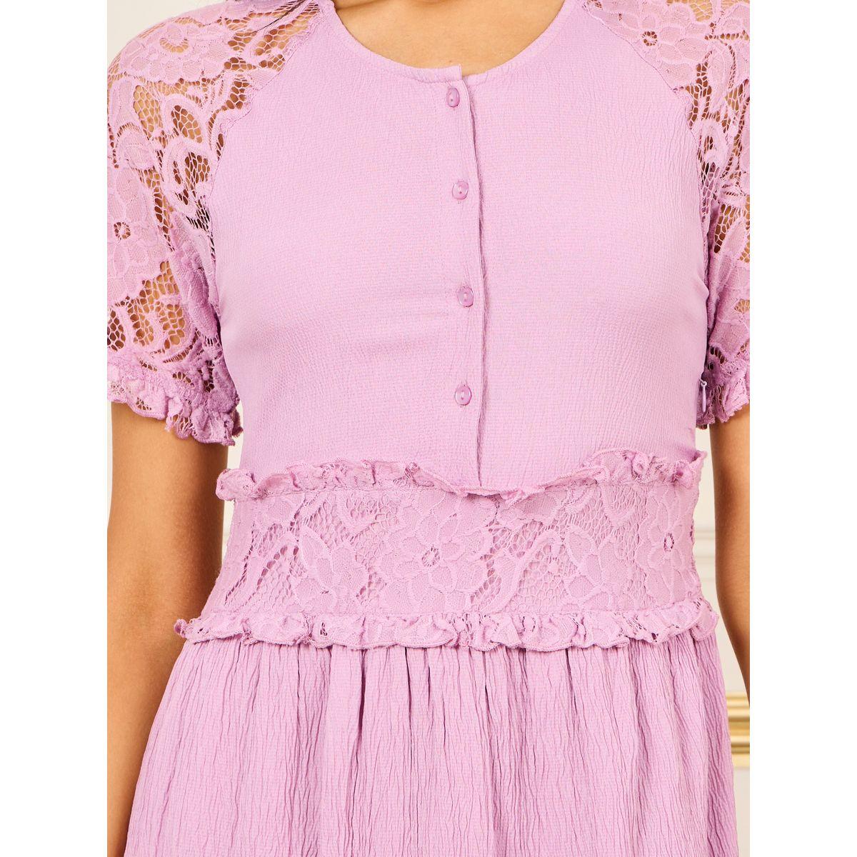 فستان طويل بتفاصيل دانتيل وازرار-women-clothing-dresses-image-3