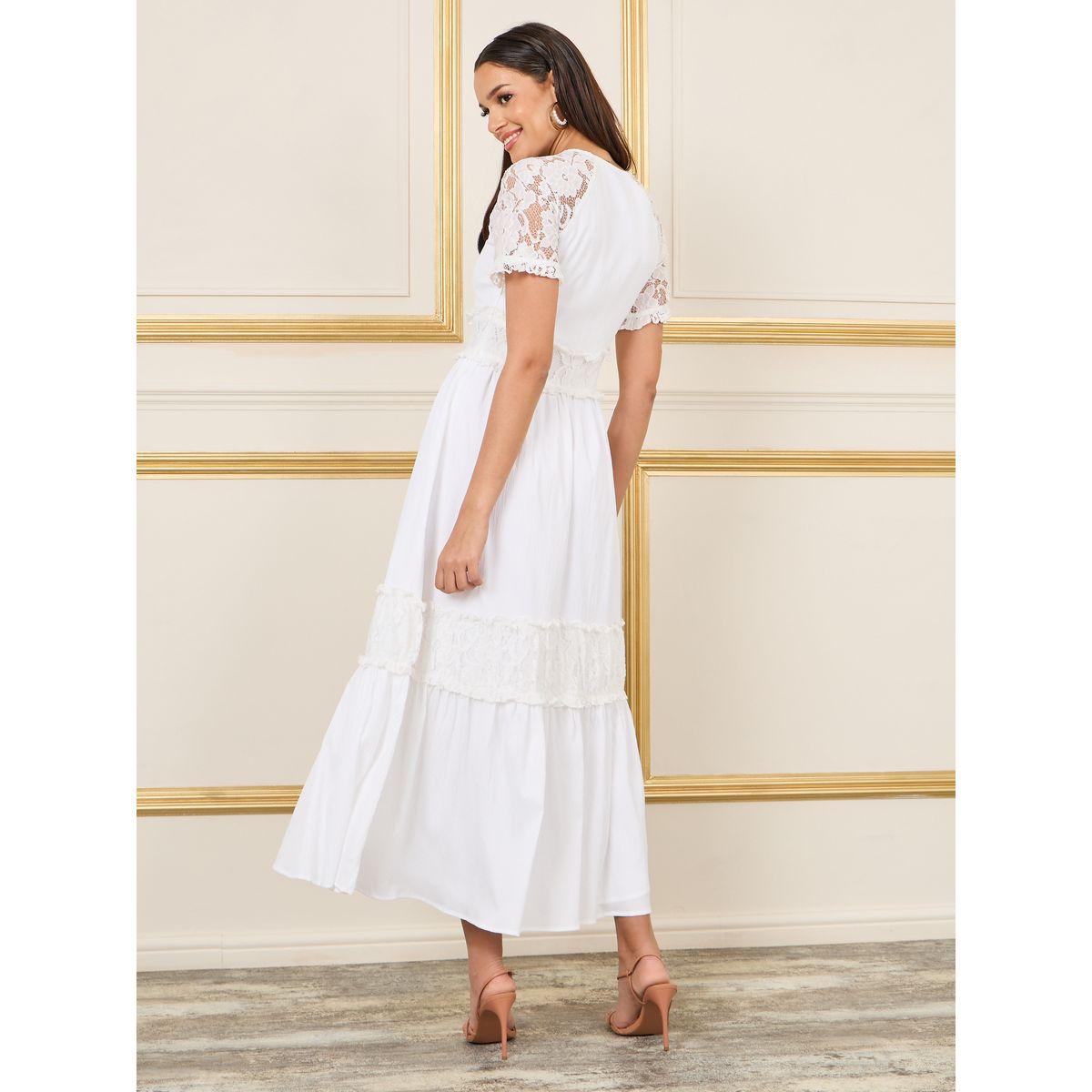 فستان طويل بتفاصيل دانتيل وازرار-women-clothing-dresses-image-4